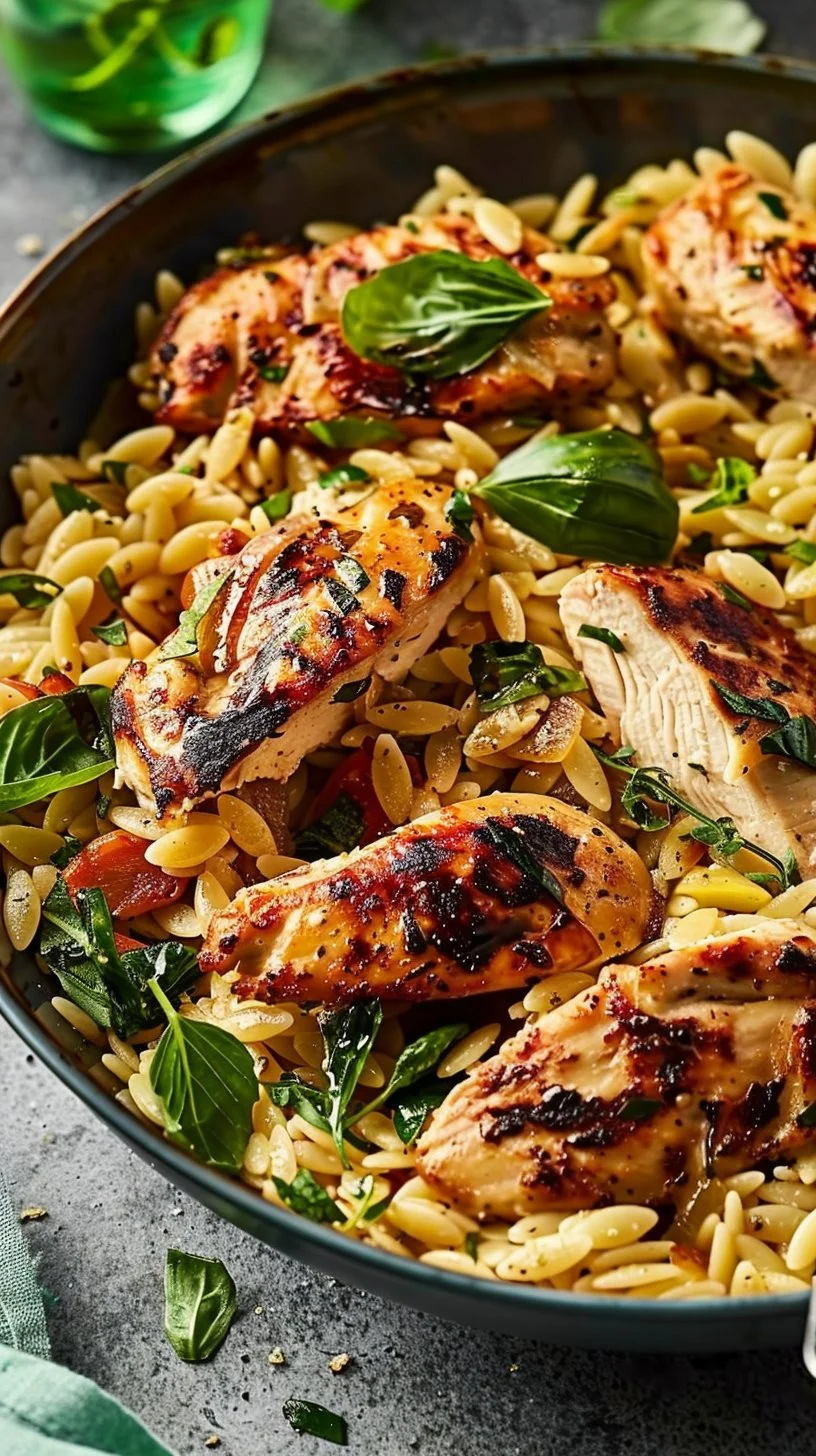 Flavorful Mediterranean Chicken Orzo Recipe For A Healthy Dinner
