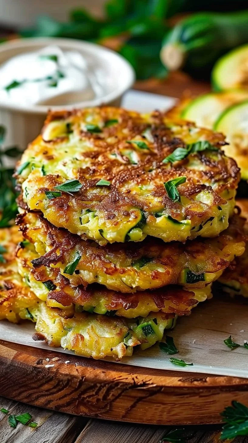 Healthy Zucchini Fritters Side Dish