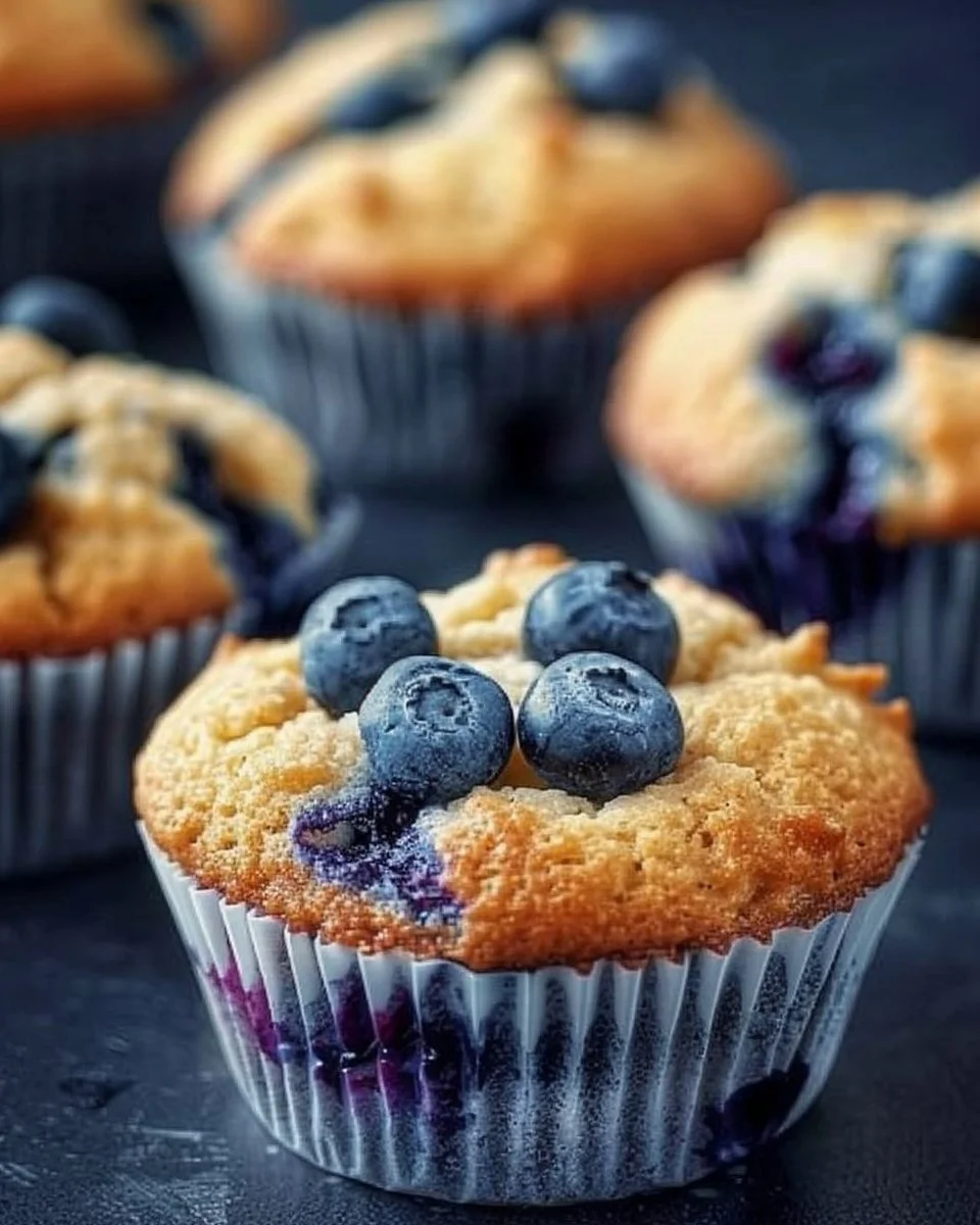 Hearty Blueberry Protein Muffins