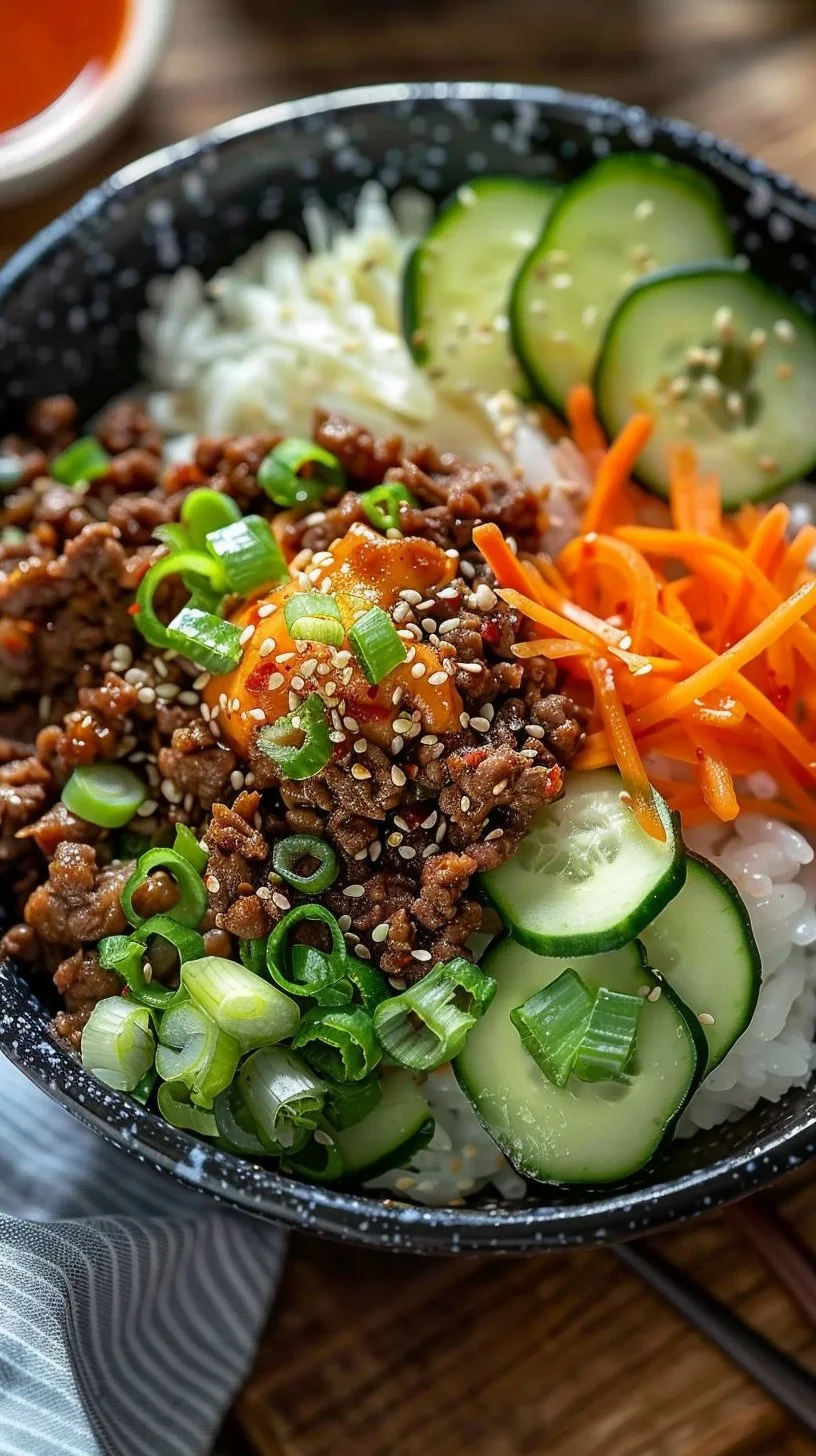 Korean Ground Beef Bowl
