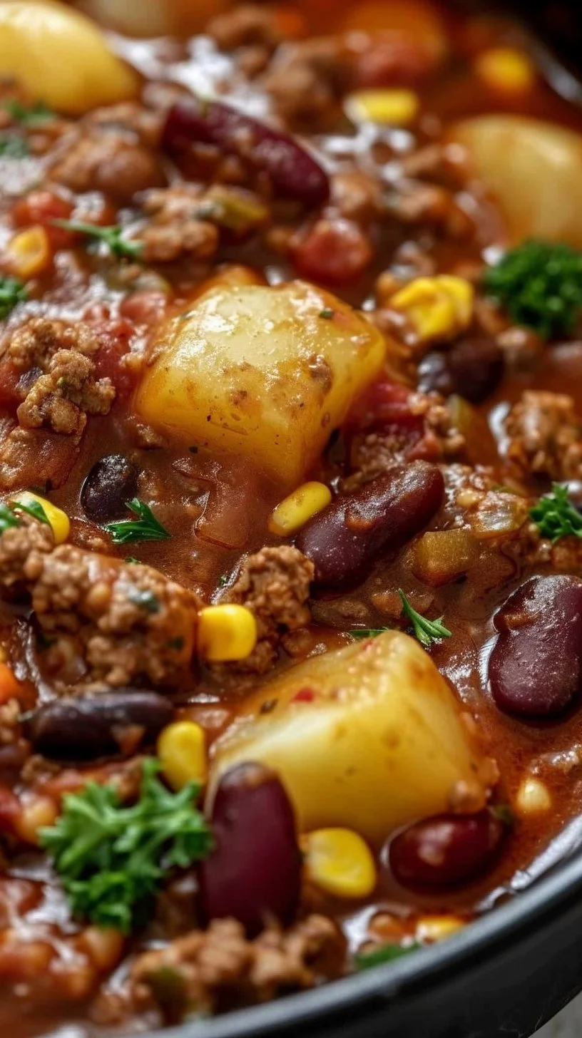 Slow Cooker Cowboy Casserole