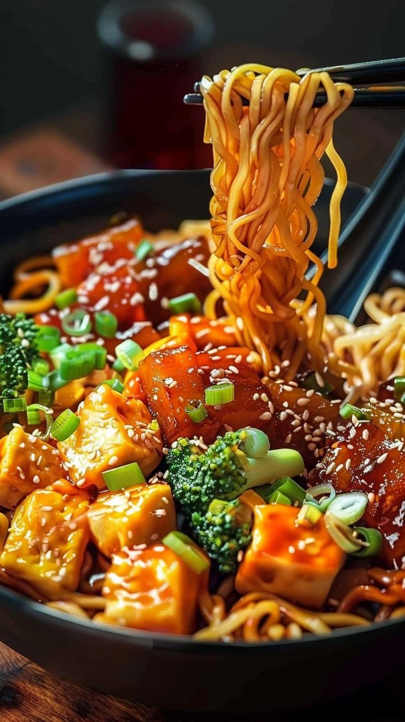 Vegan Teriyaki Noodle Bowl