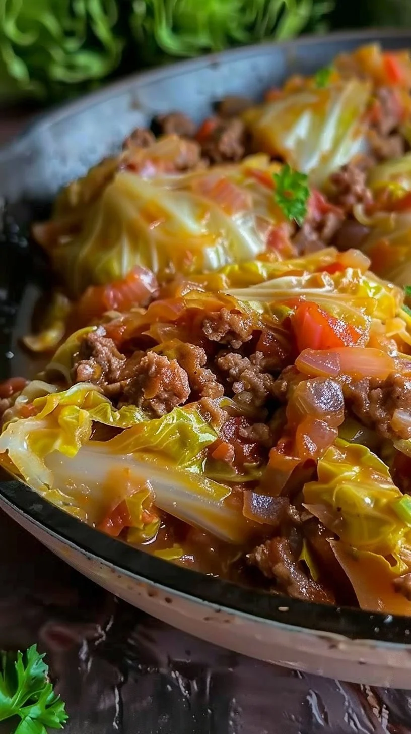 Cabbage Roll Skillet (Easy Keto Ground Beef Dinner Recipe)