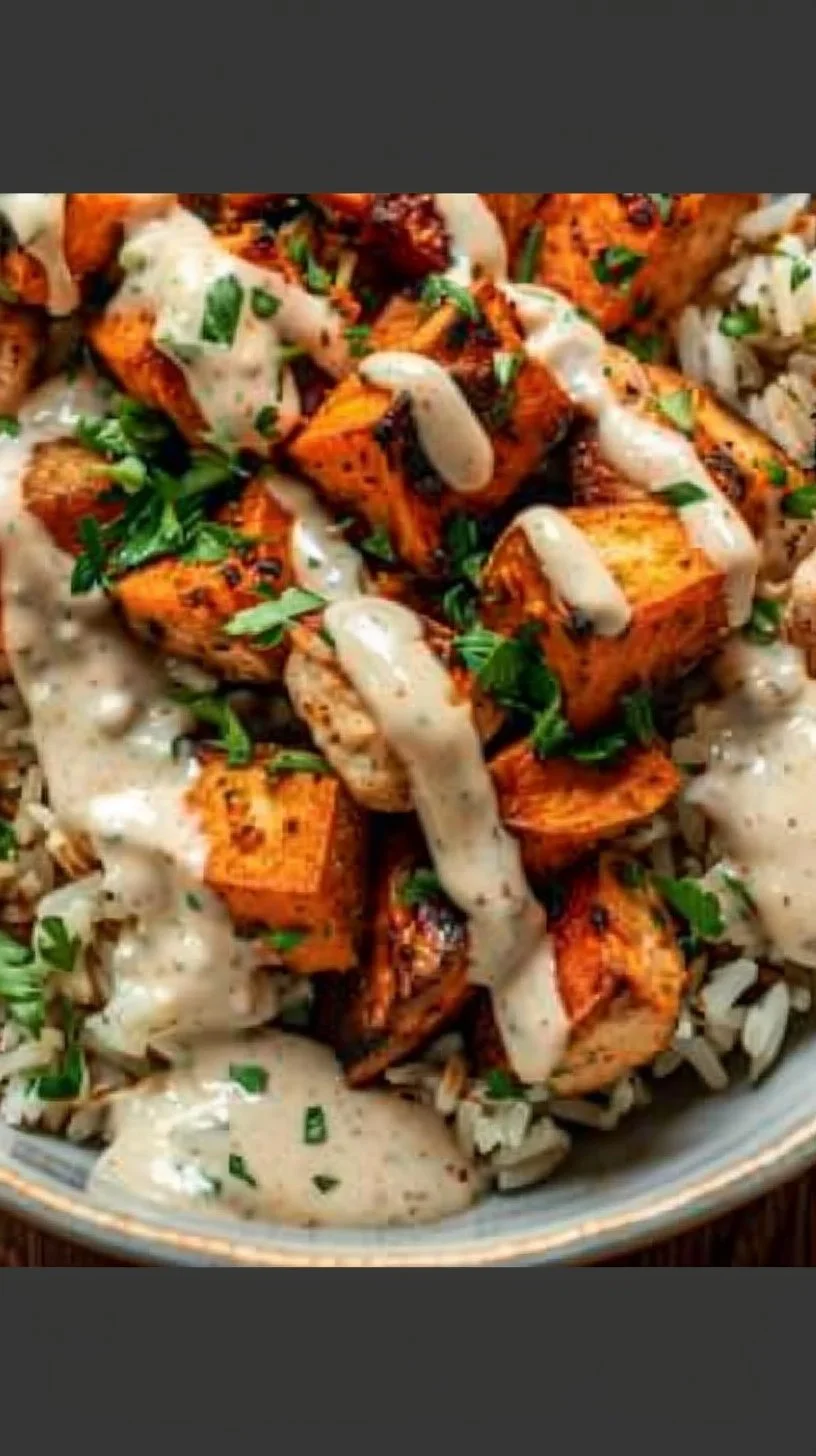 Chicken and Sweet Potato Rice Bowl