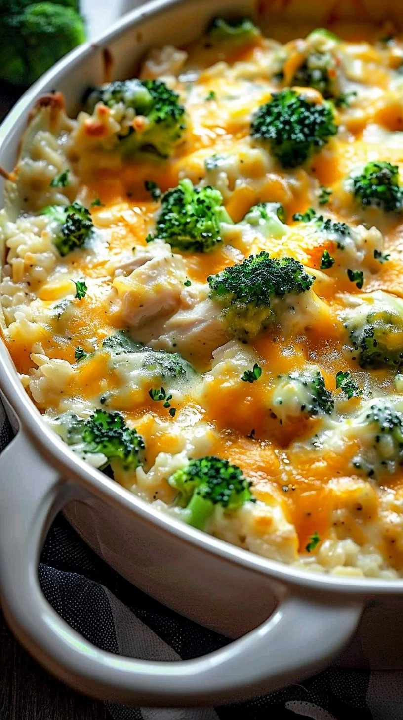 Chicken Broccoli Rice Cheese Casserole