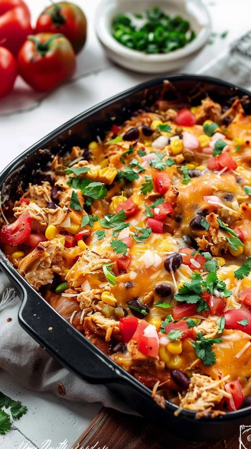 Chicken Burrito Casserole
