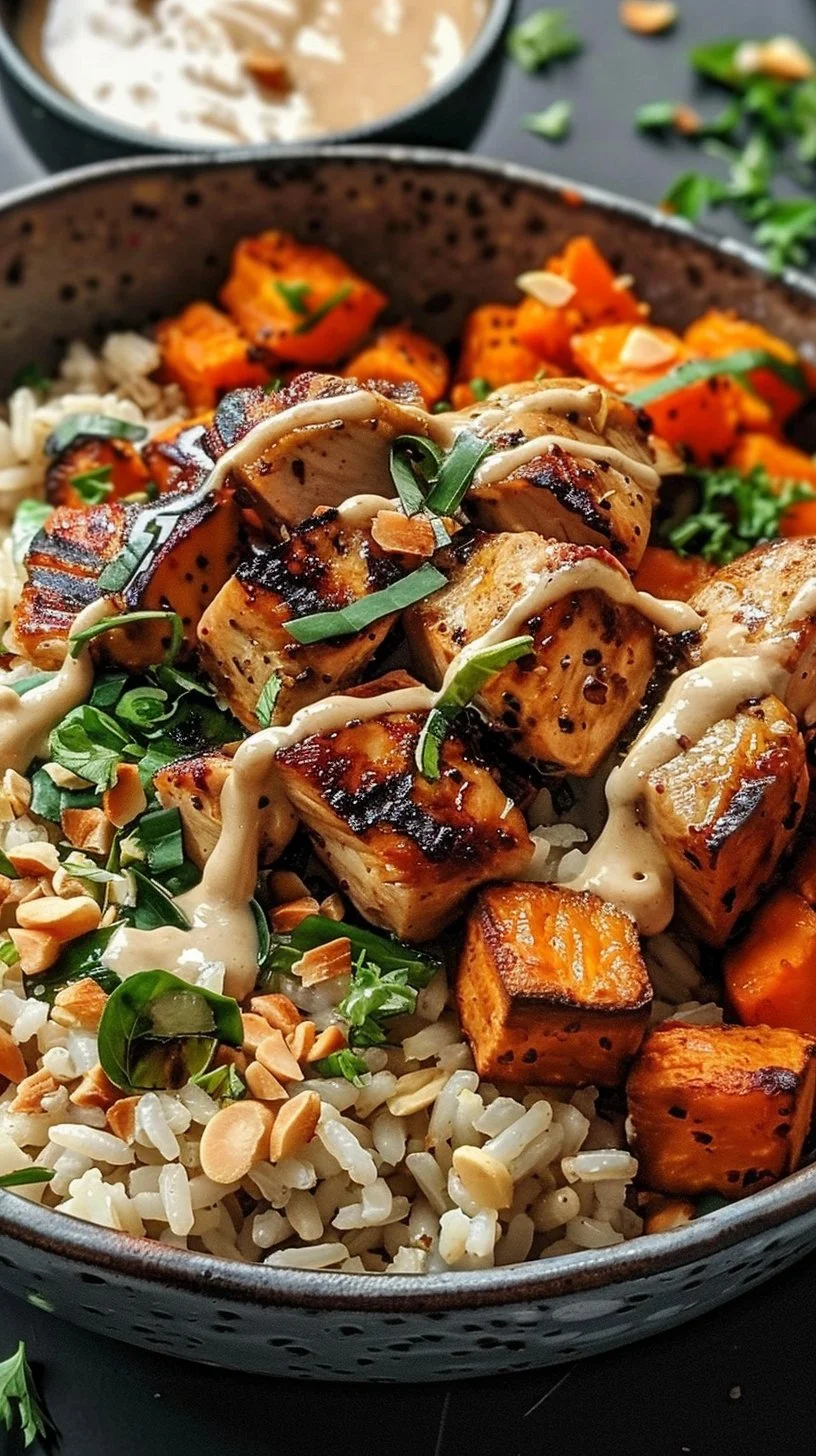 Chicken & Sweet Potato Rice Bowl