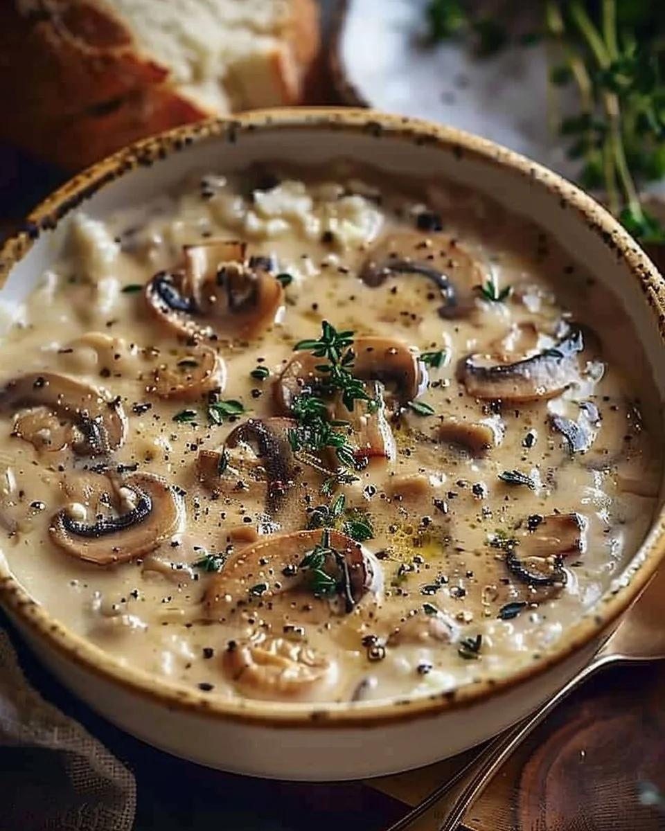 Cottage Cheese Mushroom Soup