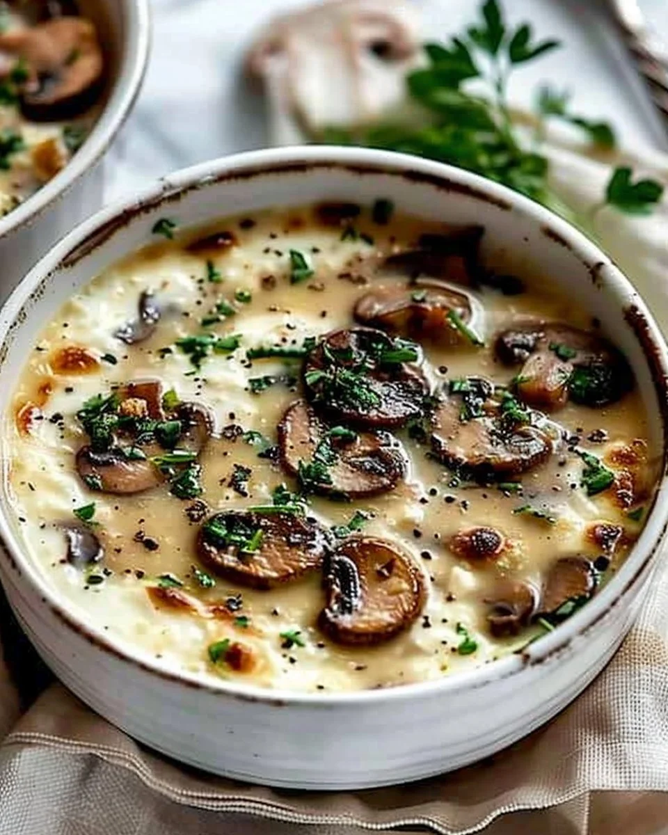 Cottage Cheese Mushroom Soup