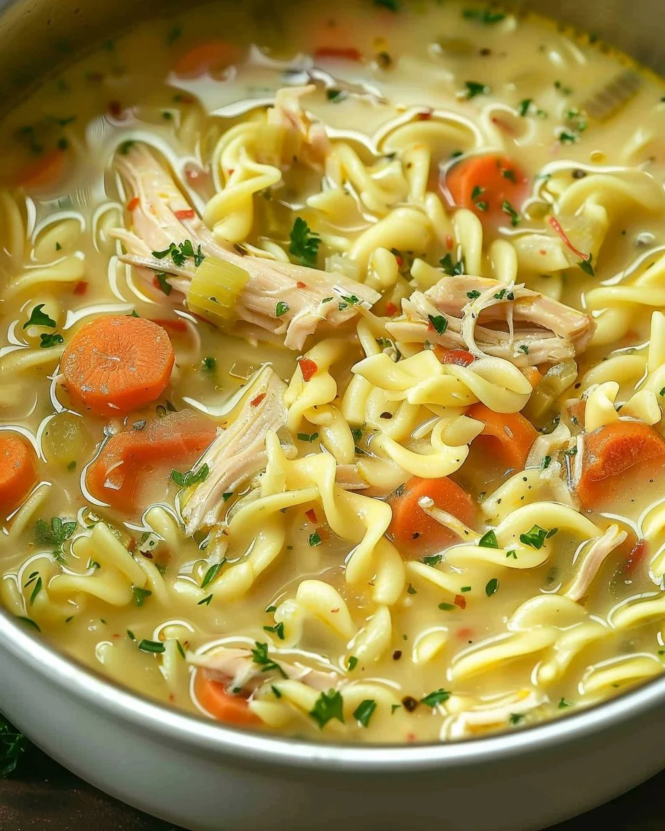 Crack Chicken Noodle Soup