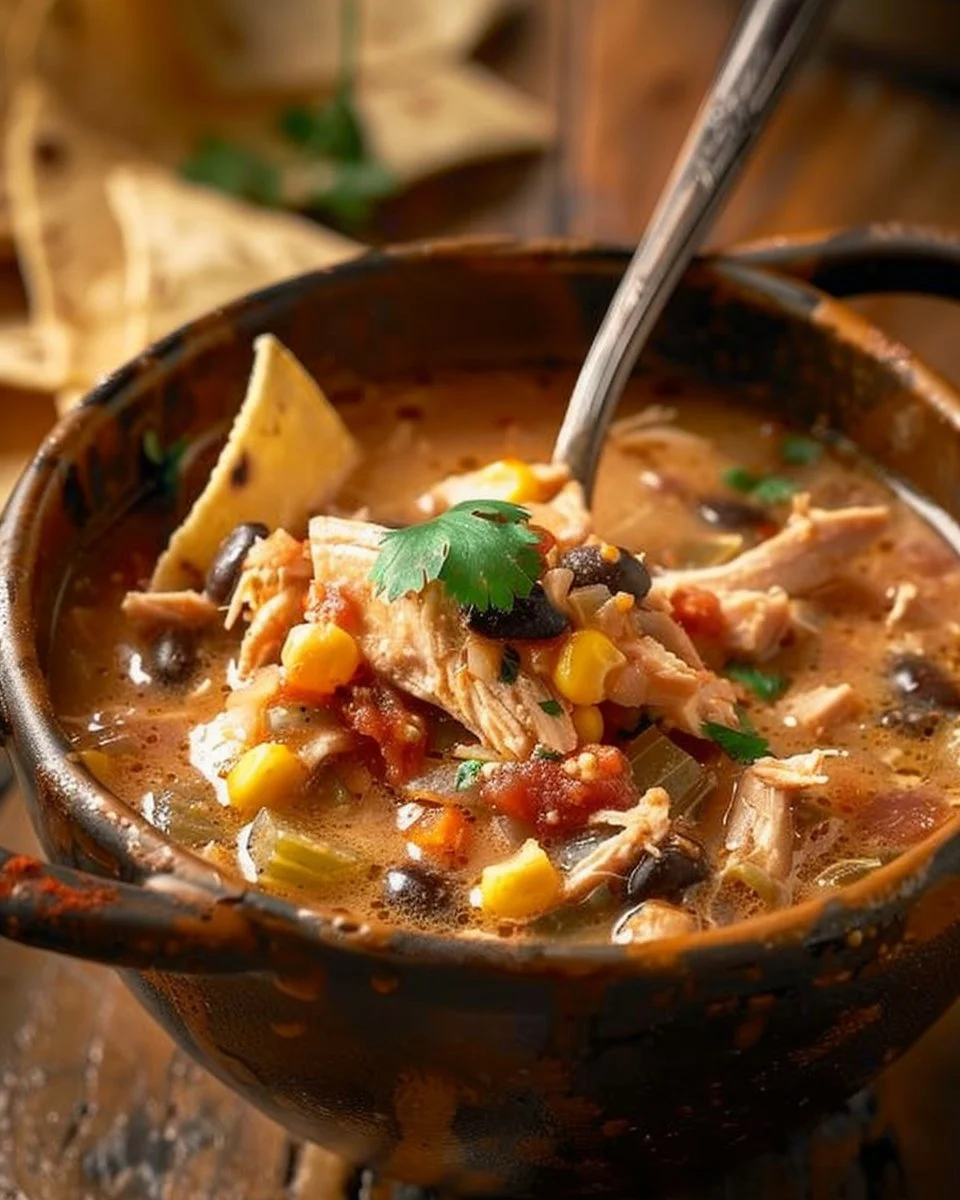 Creamy Chicken Tortilla Soup