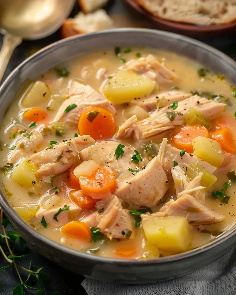 Easy Leftover Turkey Soup