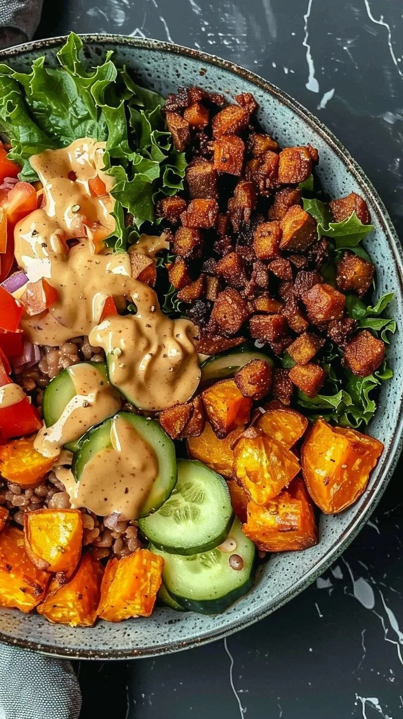 Sweet Potato Burger Bowl