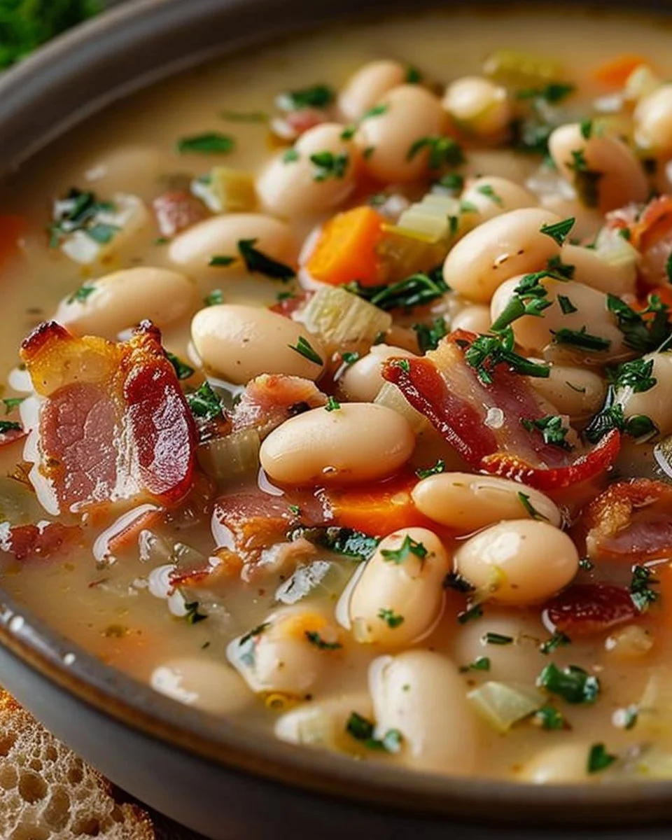 White Bean Soup with Bacon