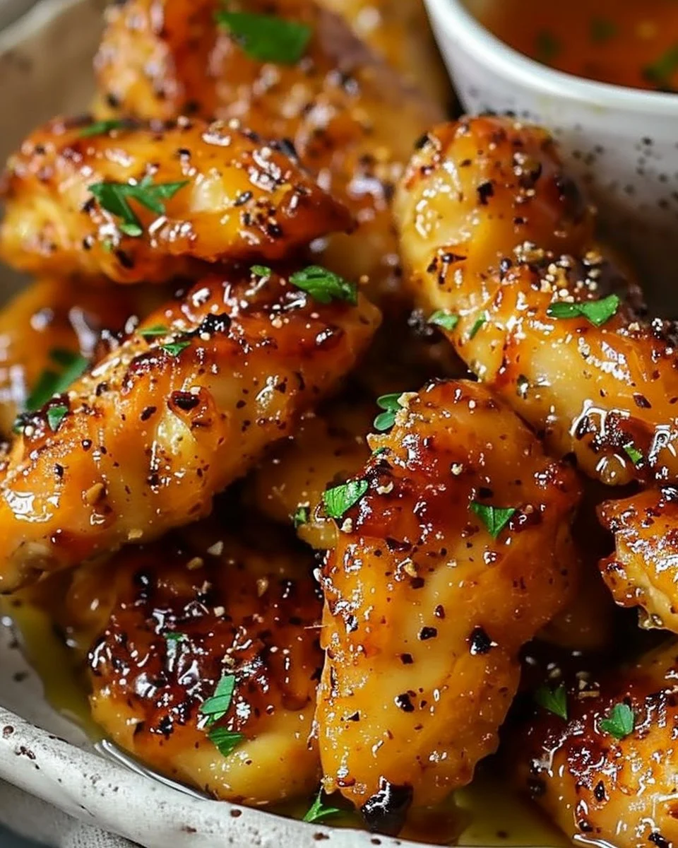 Air Fryer Honey Butter Garlic Chicken Tenders Recipe