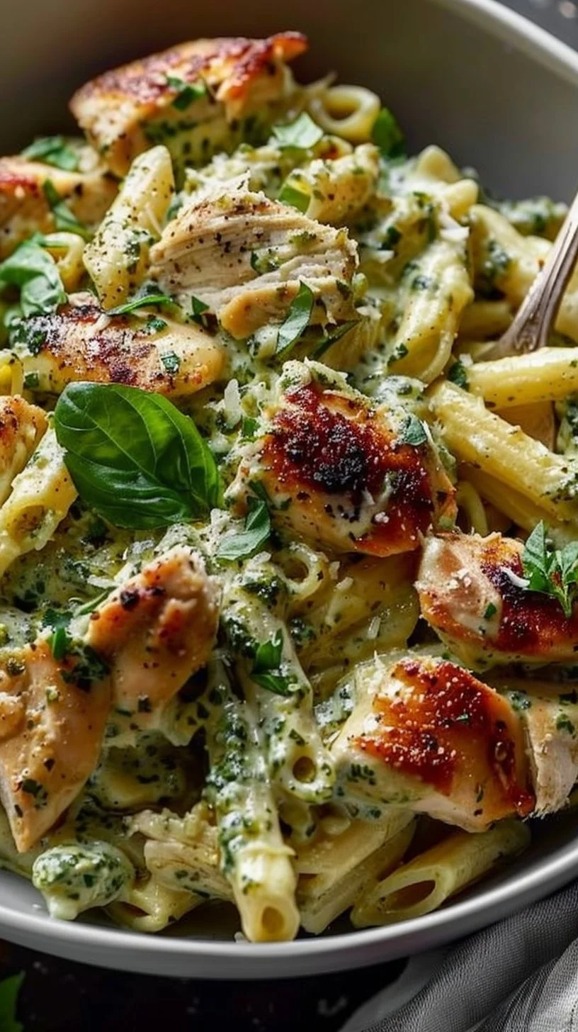 Creamy Pesto Chicken Pasta