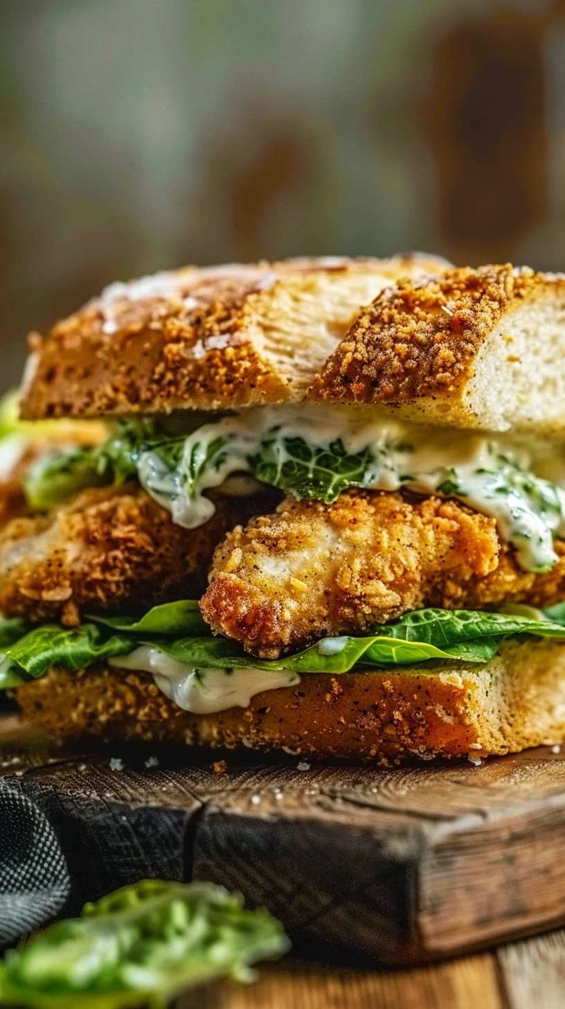 Crispy Chicken Caesar Sandwich Recipe