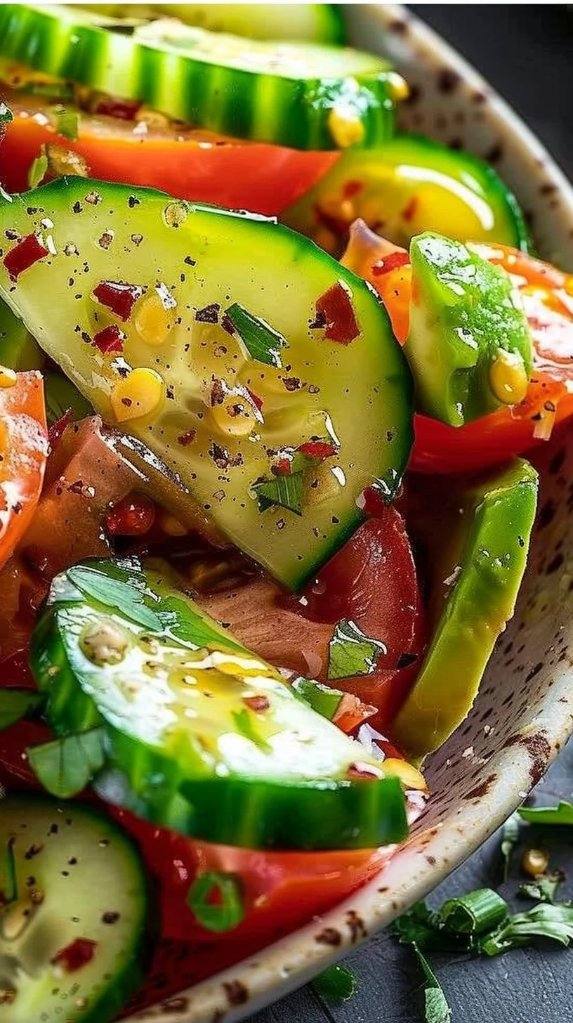 Cucumber Avocado Tomato Salad