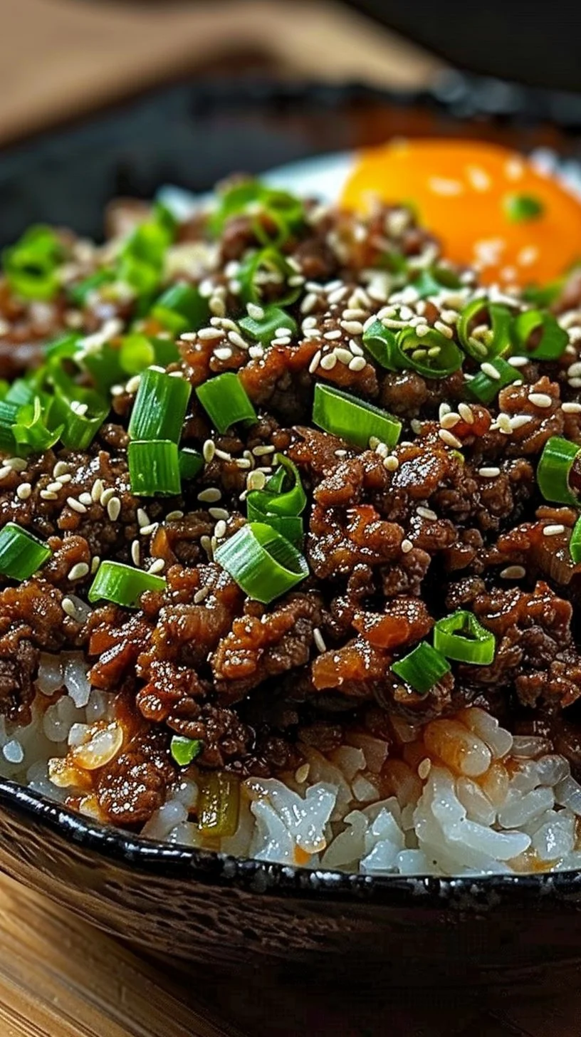 Korean Ground Beef Bowl