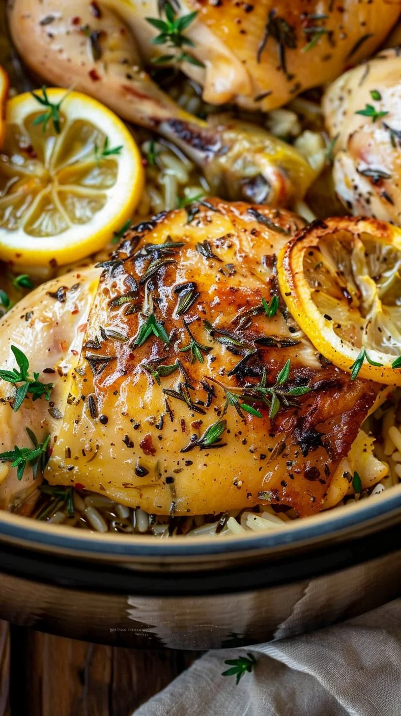 Slow Cooker Lemon Herb Chicken