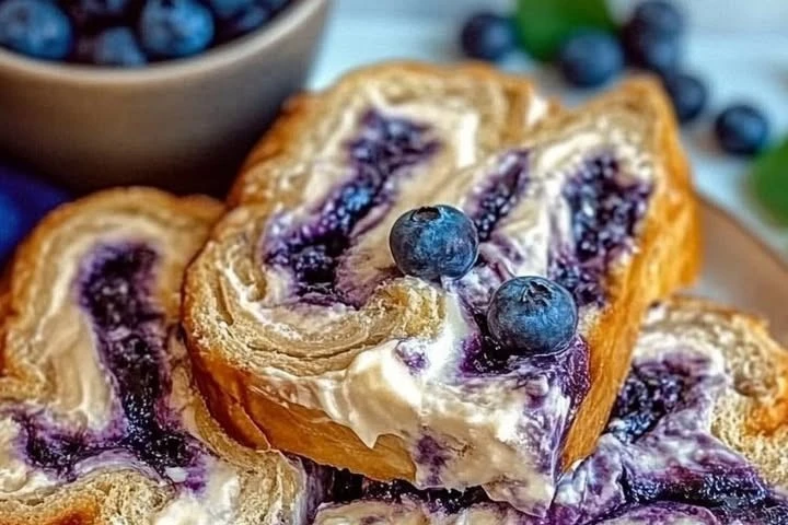 Blueberry Cream Cheese Swirled Babka Bliss