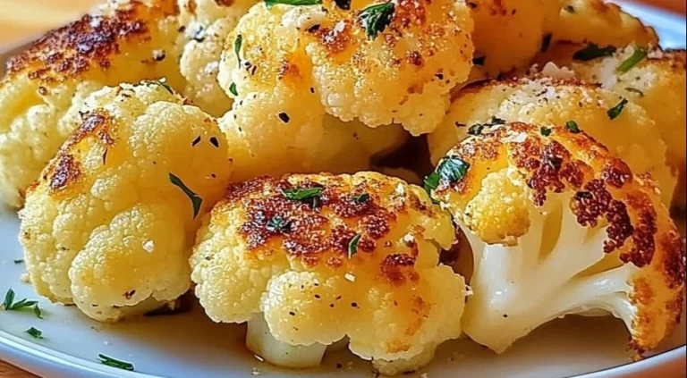 Cheesy Garlic Parmesan Cauliflower