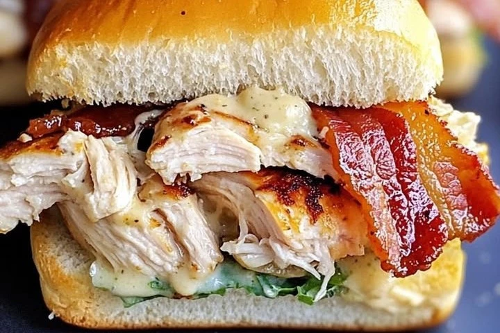 Chicken Bacon Ranch Sliders: Savory Mini Sandwiches Packed with Flavor