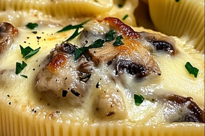 Creamy Mushroom Stuffed Shells