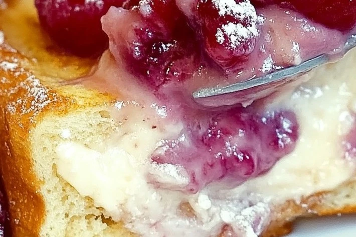 Raspberry Cheesecake French Toast