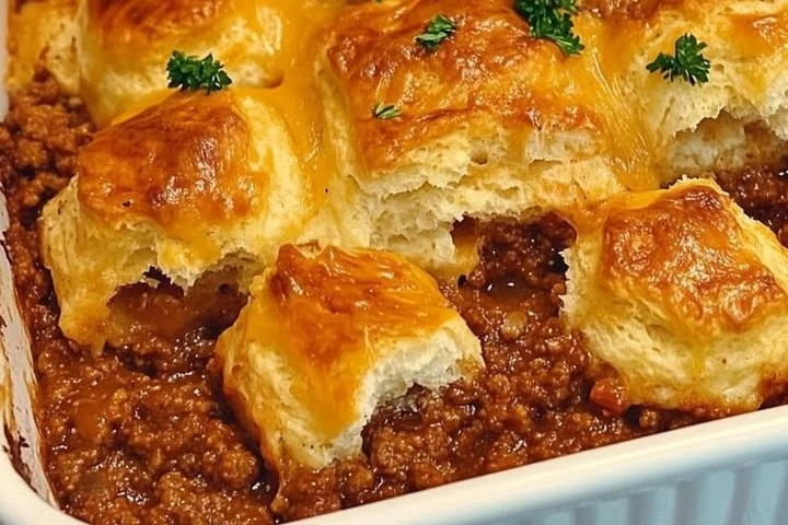 Sloppy Joe Biscuit Casserole: A Family-Friendly Twist on a Classic!