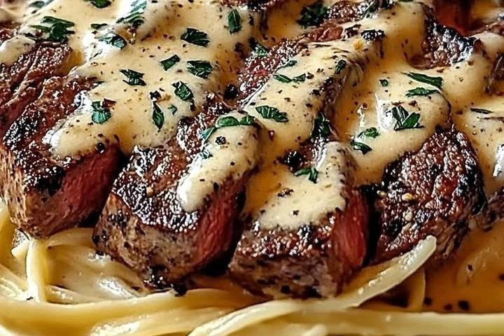 Steak Gorgonzola Alfredo – The Ultimate Comfort Meal!