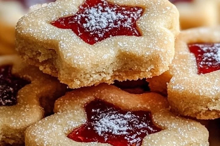 Sugar Plum Shortbread Cookies