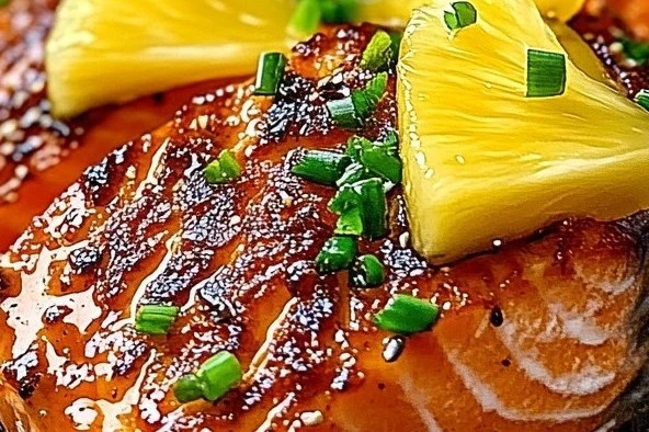 Sweet & Tangy Honey Pineapple Salmon