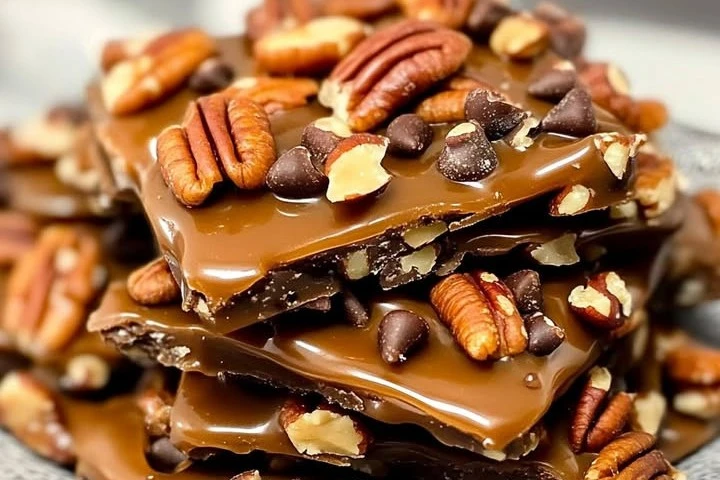 Turtle Candy with Pecans & Caramel