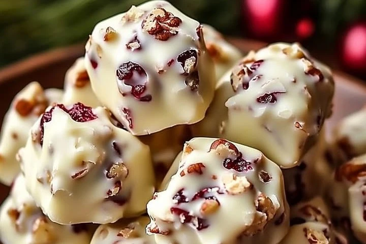 White Chocolate Cranberry Pecan Clusters