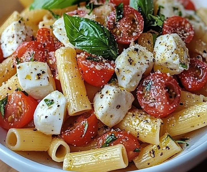 Caprese Pasta Salad 🍅🧀🌿