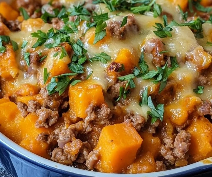 Ground Turkey Sweet Potato Casserole 🥘