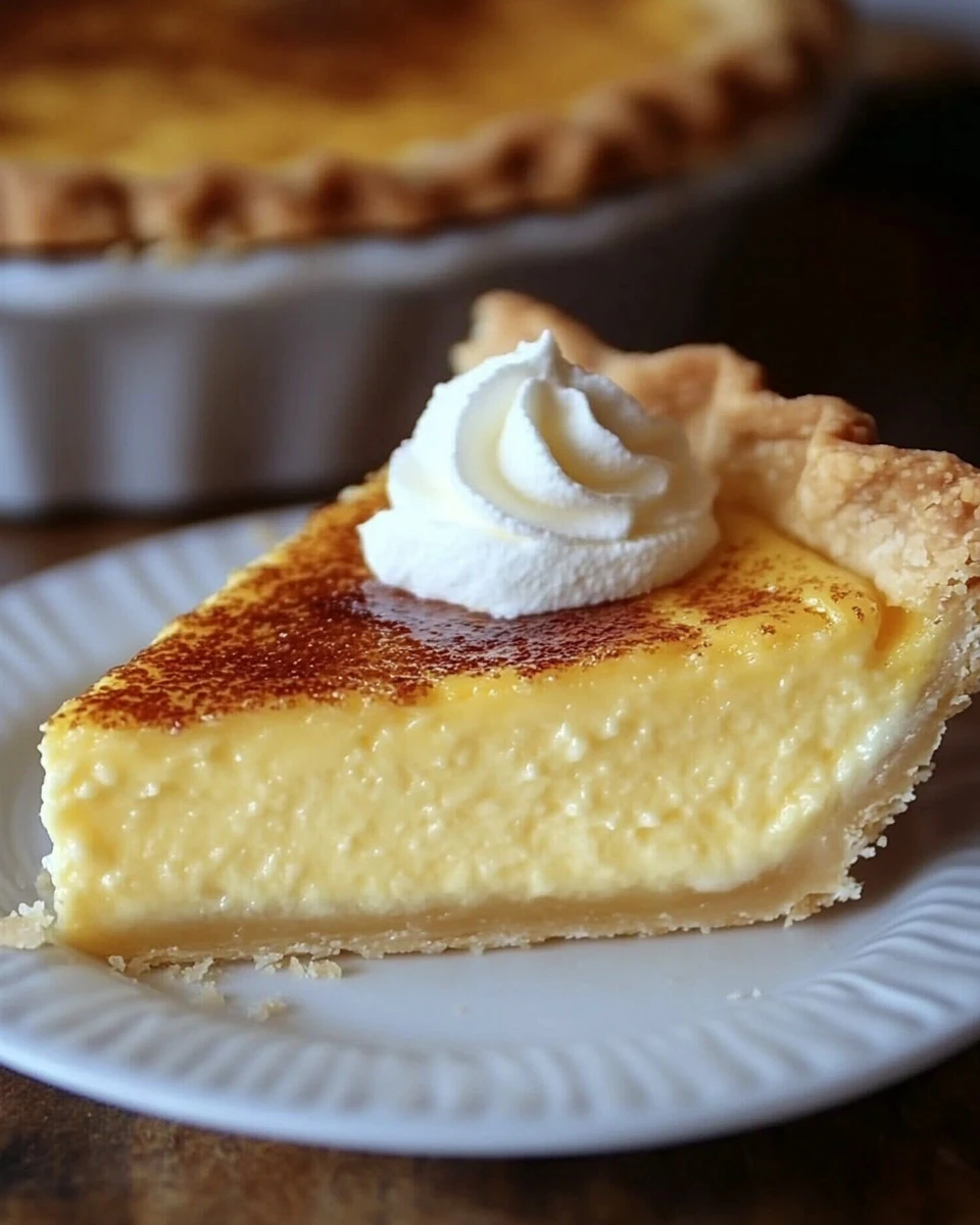 The Old Fashioned Custard Pie