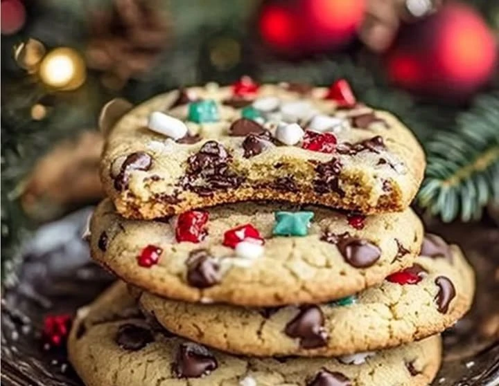 Winter Wonderland Chocolate Chip Christmas Cookies