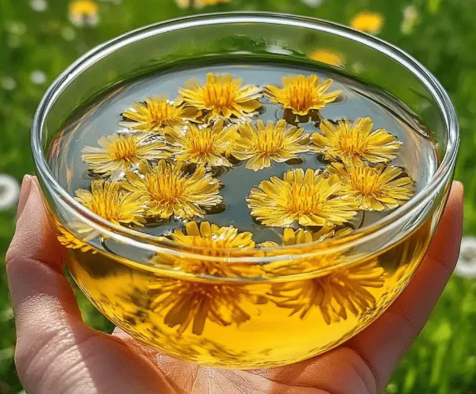Fresh Dandelion Tea