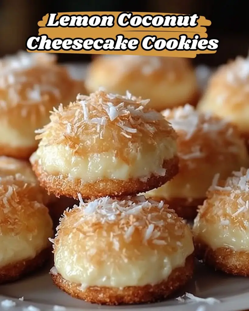 Lemon Coconut Cheesecake Cookies