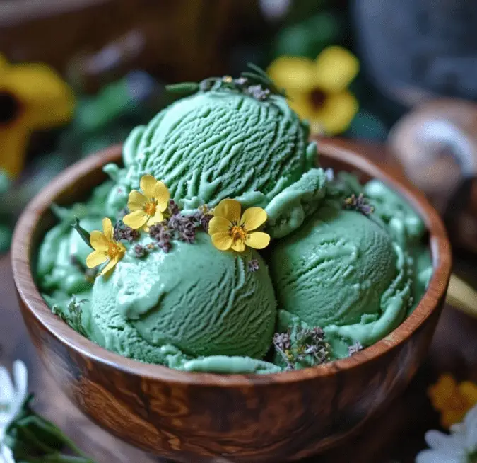 Nettle & Ginger Ice Cream