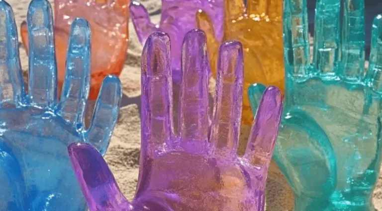 Ice Hands Halloween Craft