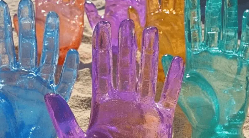 Ice Hands Halloween Craft