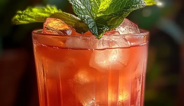 How to Make Iced Rhubarb Tea