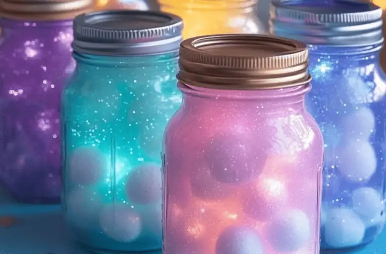 Pastel Galaxy Lanterns in a Jar