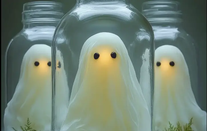 Ghost in a Jar Decoration