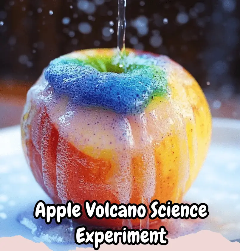 Apple Volcano Science Experiment