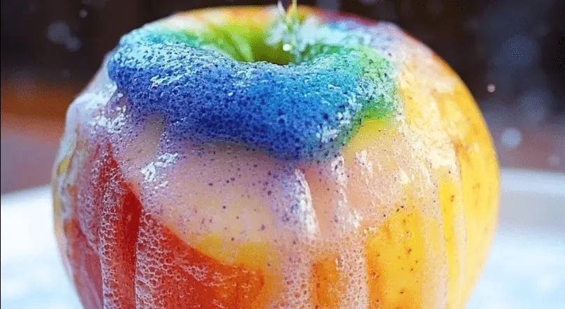 Apple Volcano Science Experiment