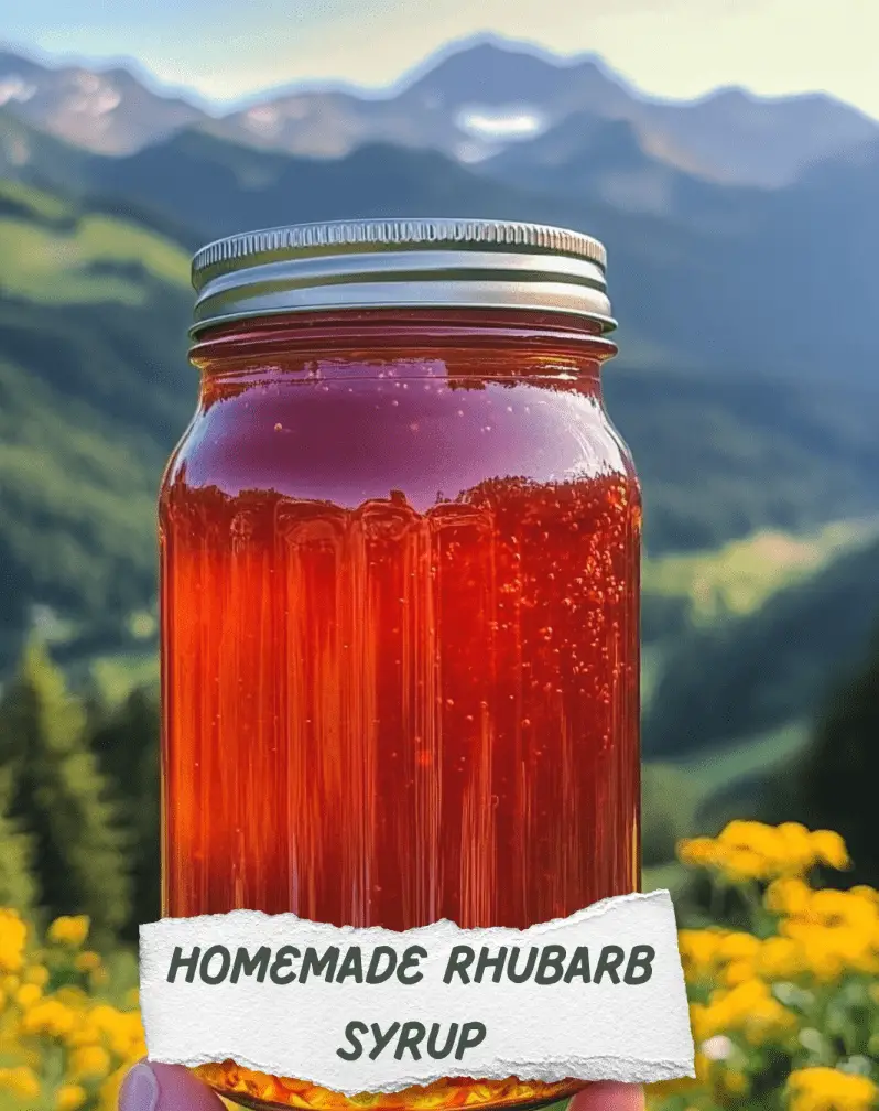 Homemade Rhubarb Syrup Recipe